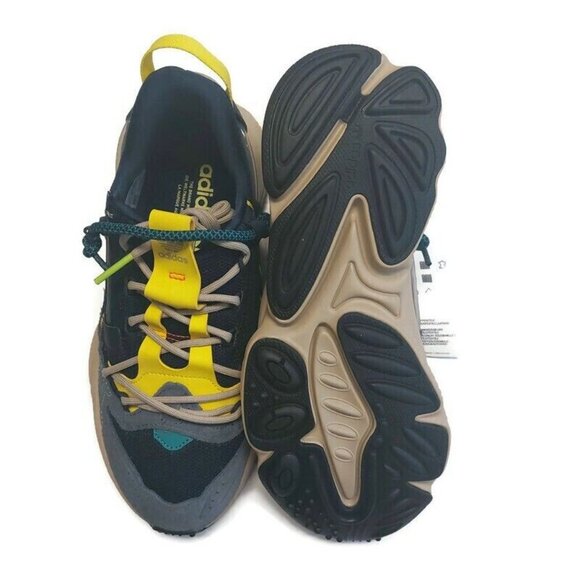 Adidas Ozweego Zip Marathon Running Shoes Sneakers H67663 Legend Ink Yellow Sz 5 - Picture 7 of 8